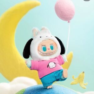 Labubu x Hello Kitty and friends series plush pendant Pochacco